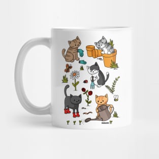 Gardening Cats Mug